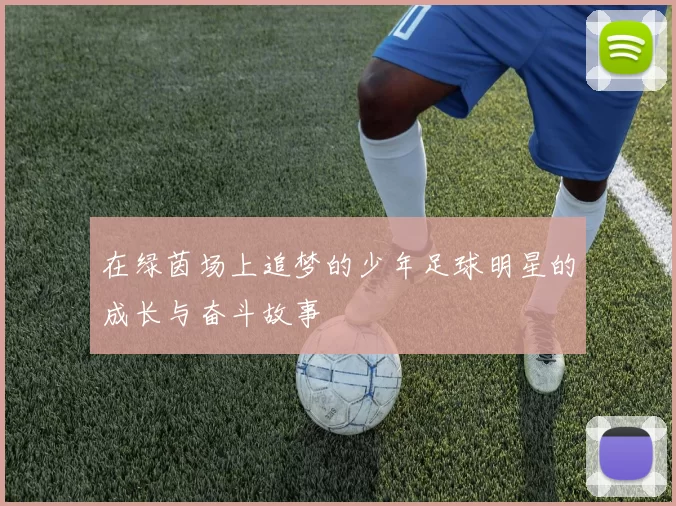 在绿茵场上追梦的少年足球明星的成长与奋斗故事